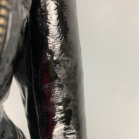 VERSUS by GIANNI VERSACE Size XS Black Not Listed Patent Biker Jacket - Picture 5 of 8